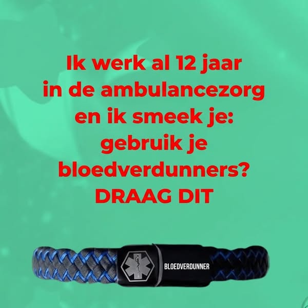 Deze armband kan een leven redden.