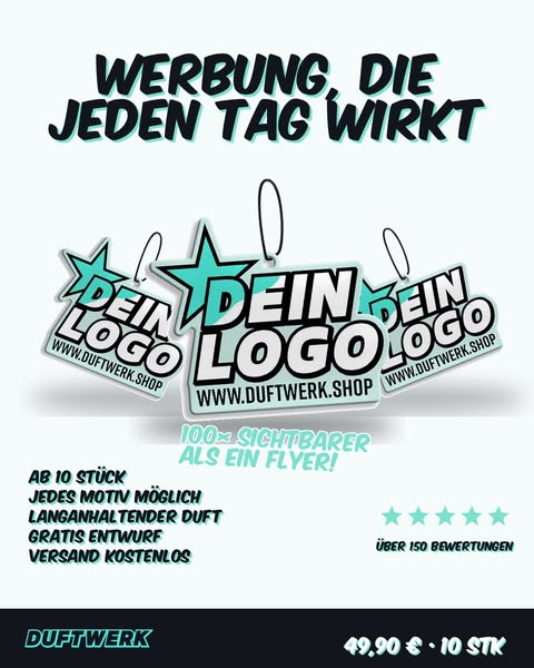 Dein Logo. Im Auto. Täglich.