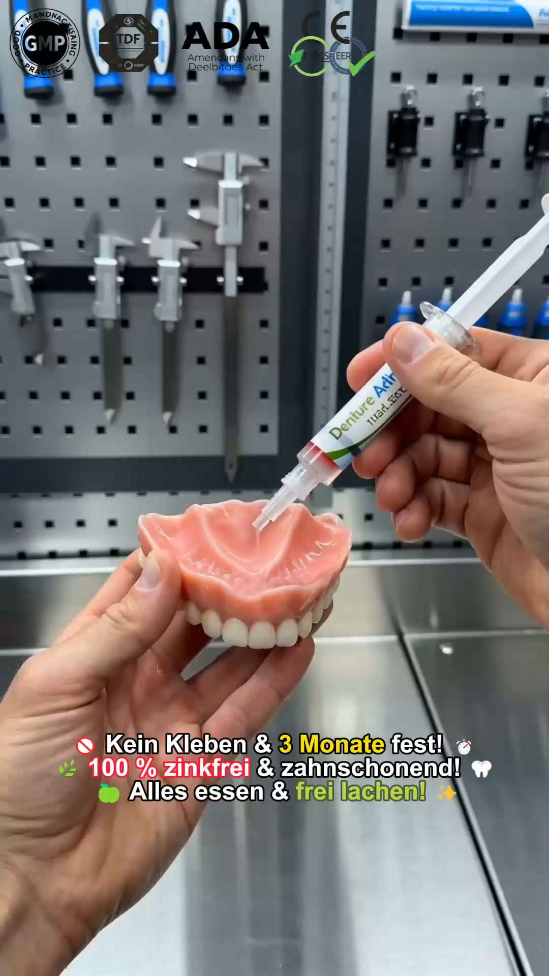 "Man merkt gar nicht mehr, dass man eine Prothese trägt – einfach wieder unbeschwert essen und lachen."