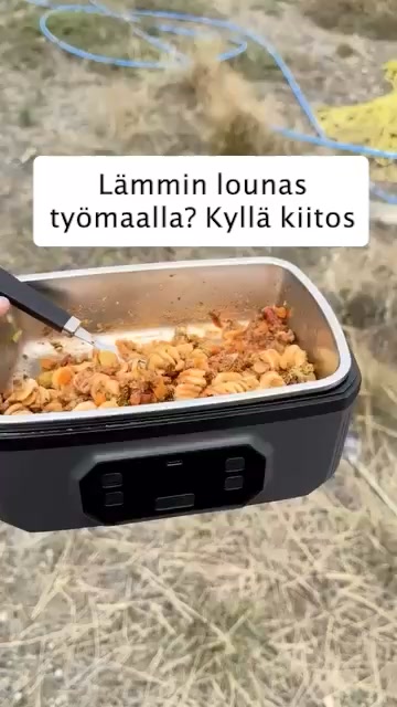 Kuuma, kotona valmistettu ateria missä tahansa — ilman pistorasiaa, ilman mikroa, ilman säätöä.