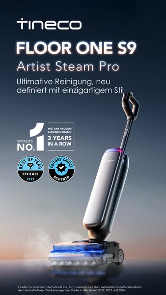 Der S9 Artist Steam Pro revolutioniert Ihre Haushaltsroutine.