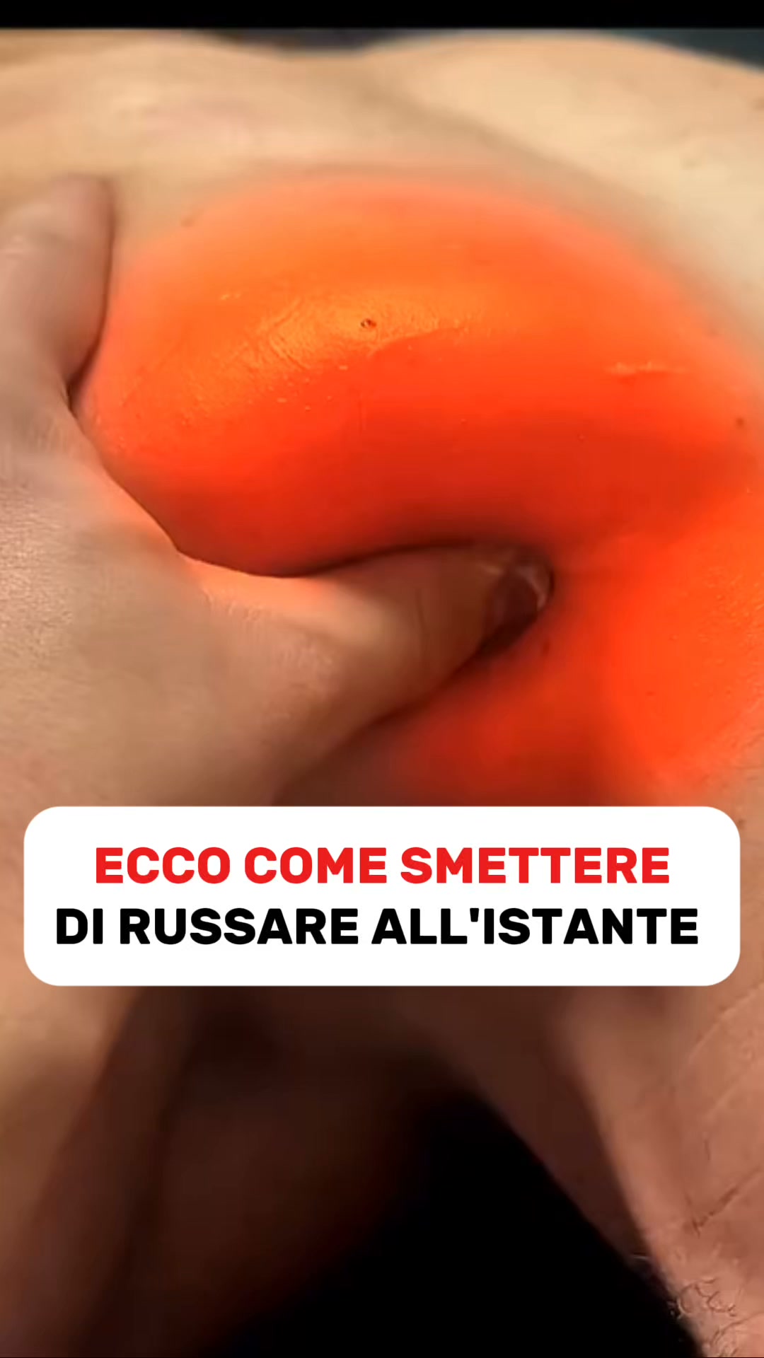 Smetti di russare dalla prima notte