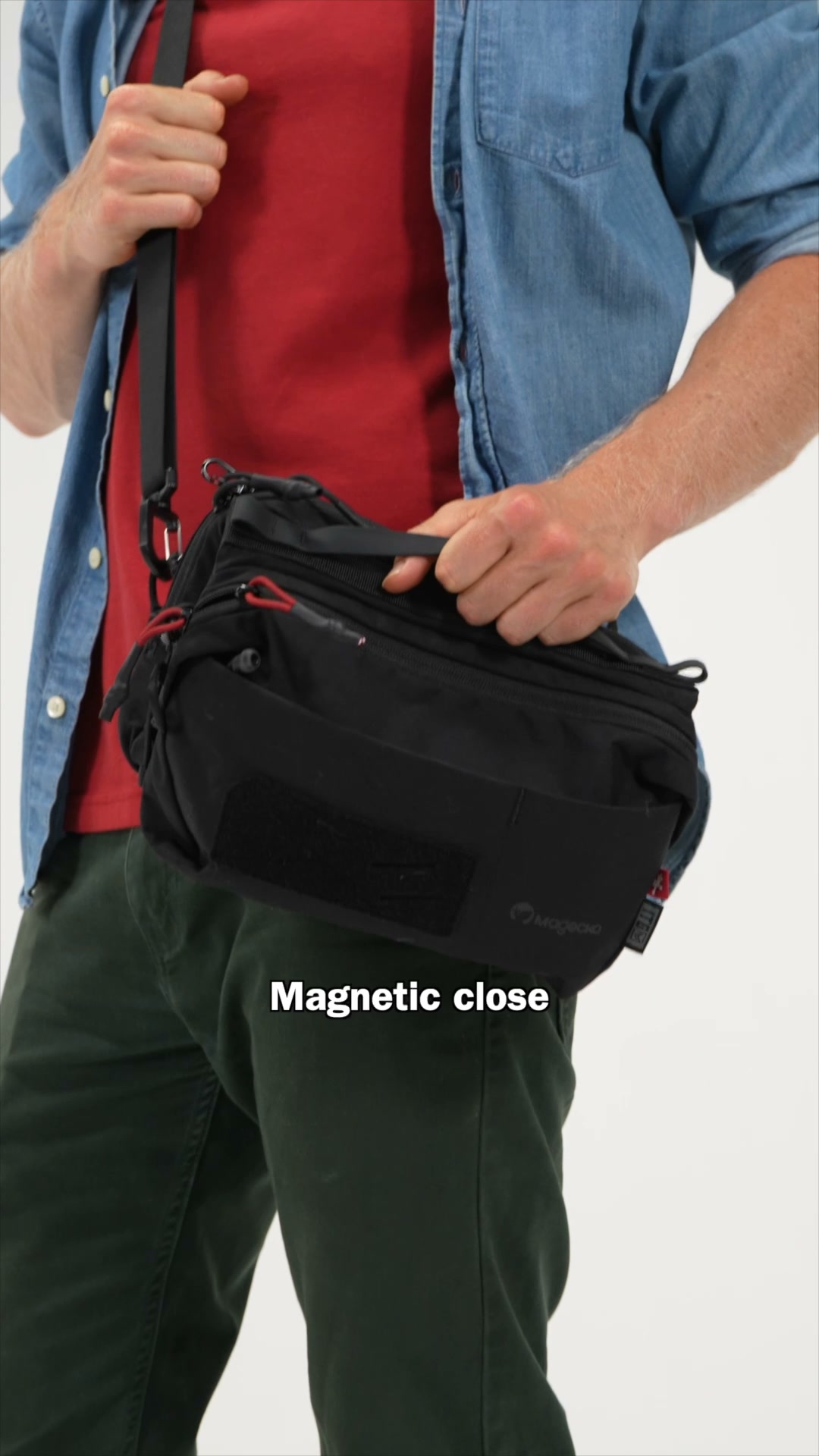 Magnetic Gym Bag with Water Bottle Holder | 1TG Concept