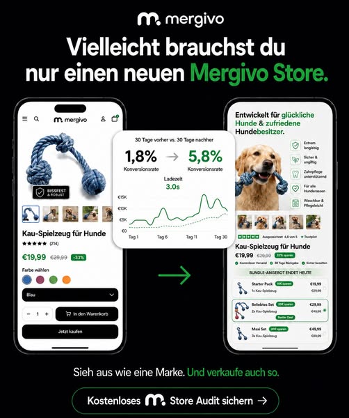 Mergivo - Build your webshop in minutes