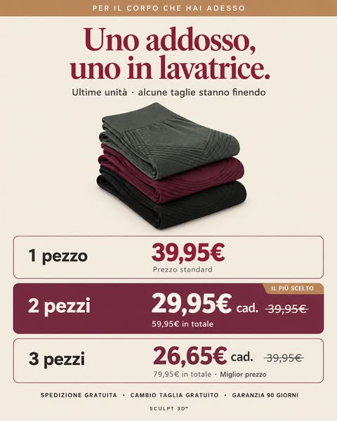 Per il corpo che hai adesso