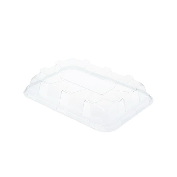 50 x Recyclable rPET Lid For Medium Bagasse Sandwich Platter