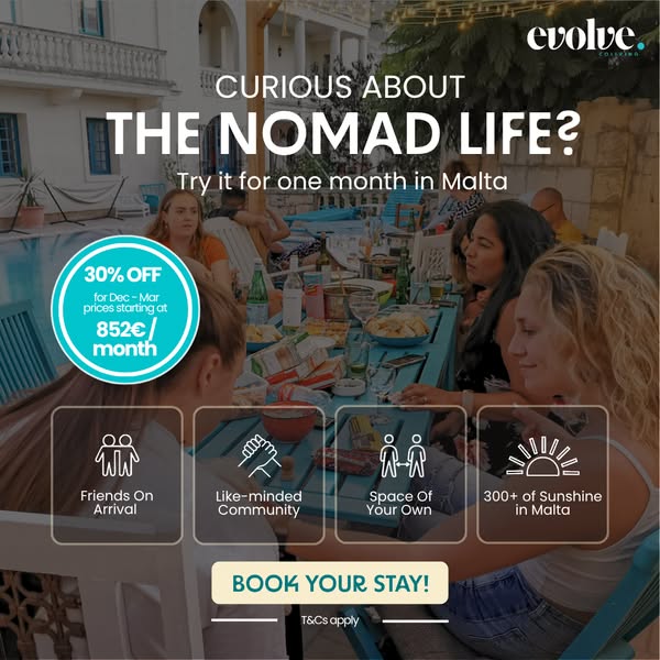 Stop the Airbnb Roulette. Join a Real Digital Nomad Community in Sunny Malta