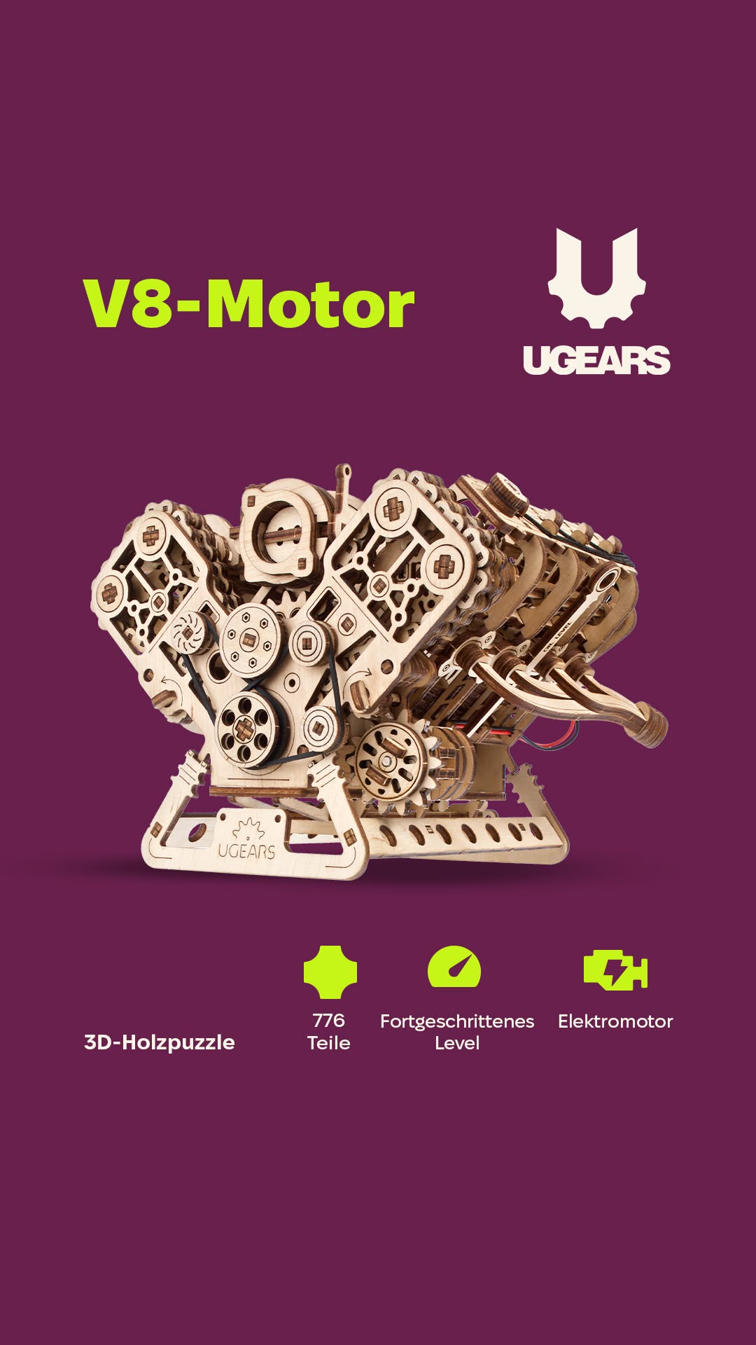 Entdecken Sie Ugears 3D Holzpuzzle