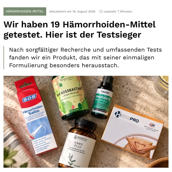 Dieser Test zeigt, welches Hämorrhoiden-Mittel wirklich hilft