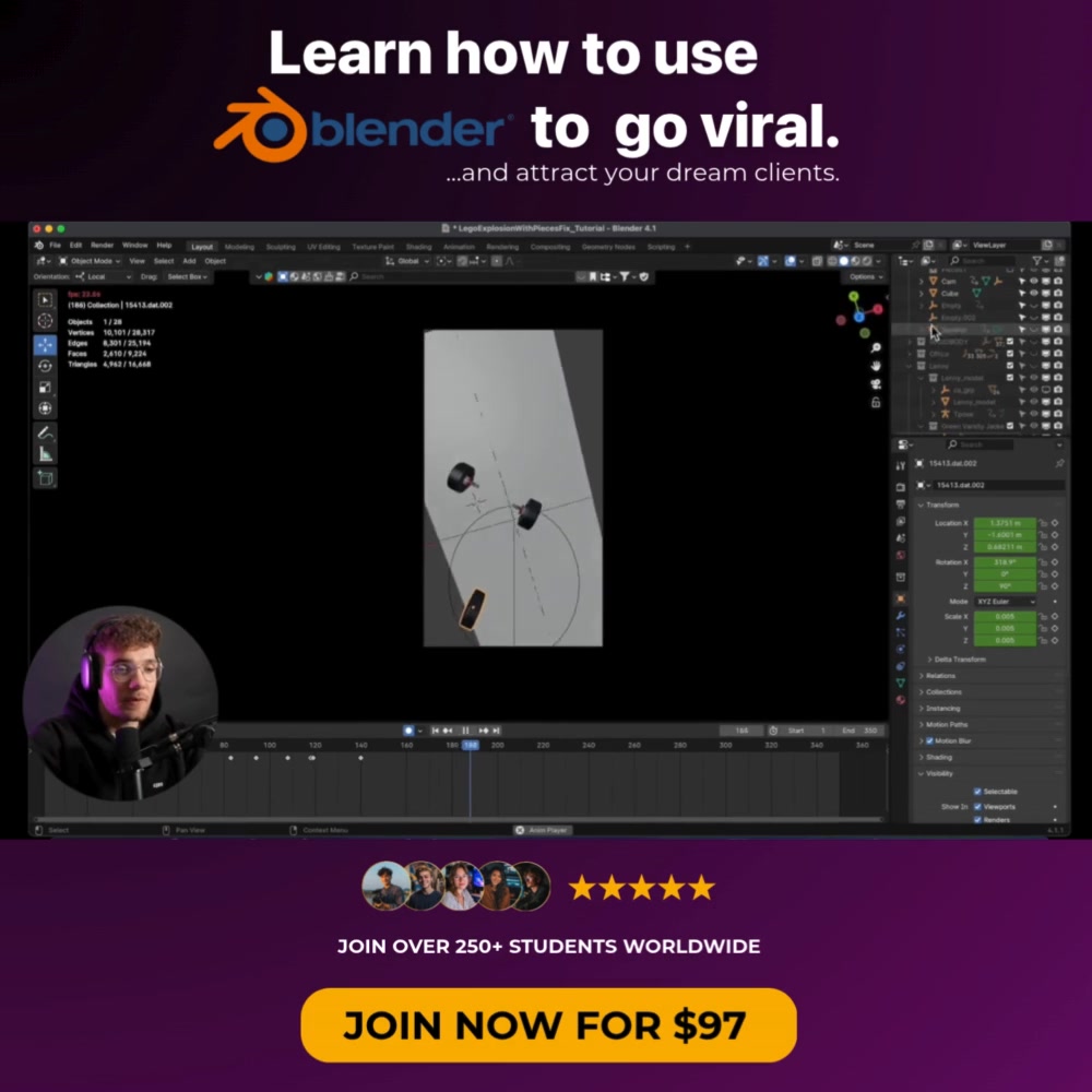 Anúncio de Motion Creators