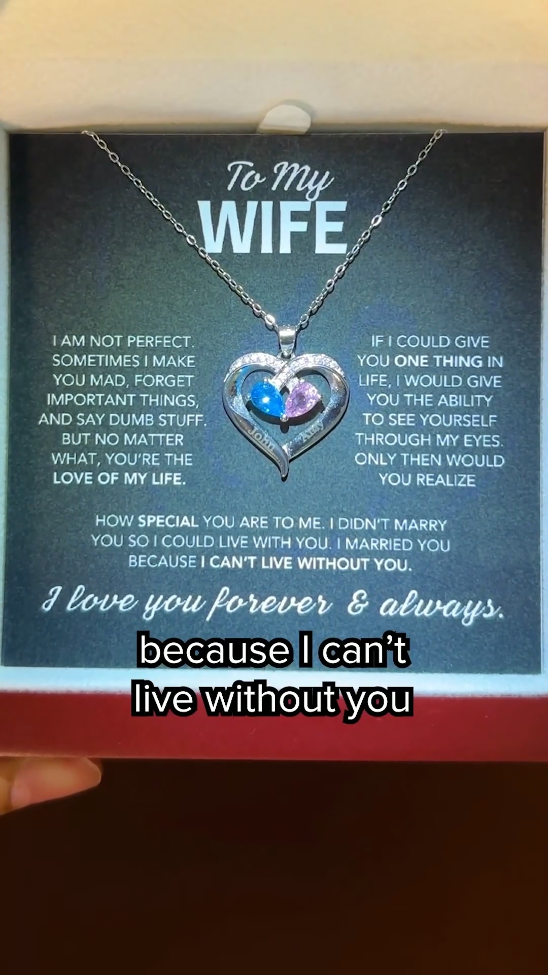 This will make your wife cry