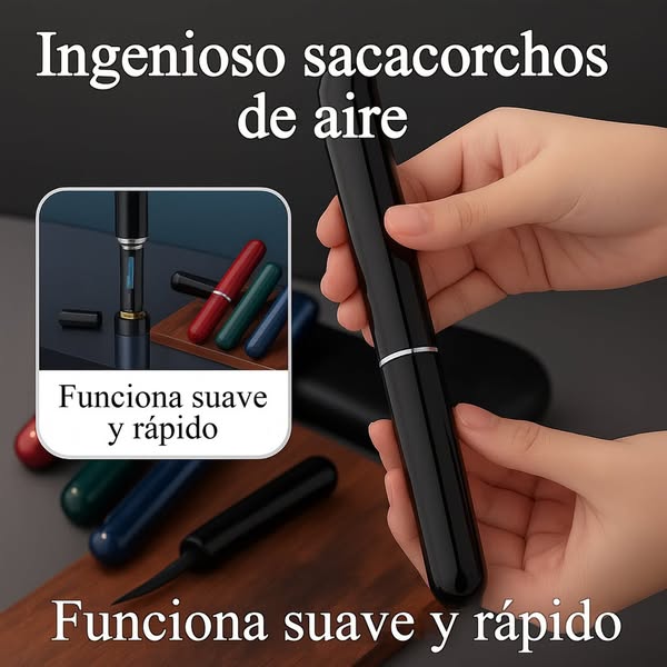 Descorcha con suavidad en unos segundos