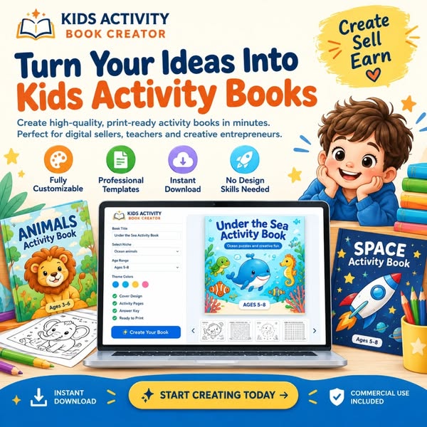 Create Kids’ Books with Lifetime Access