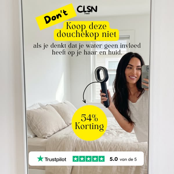 Schoner water. Zachtere huid. Al vanaf de eerste douchebeurt.