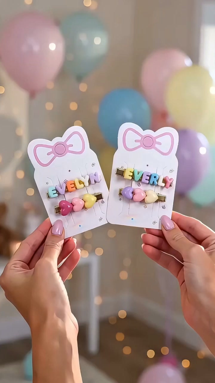 Personalized Girls Lovely Colorful Hair Clip