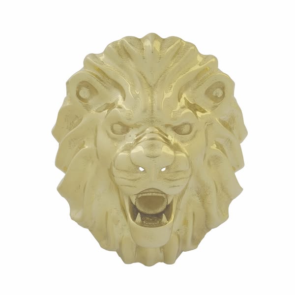9ct Yellow Gold Lion Ring - Z by Britannia Jewellery