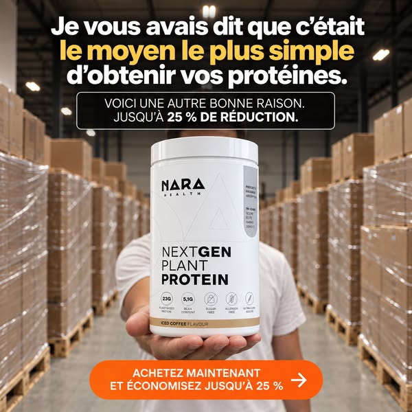 Vos protéines au quotidien, jusqu’à -25 %