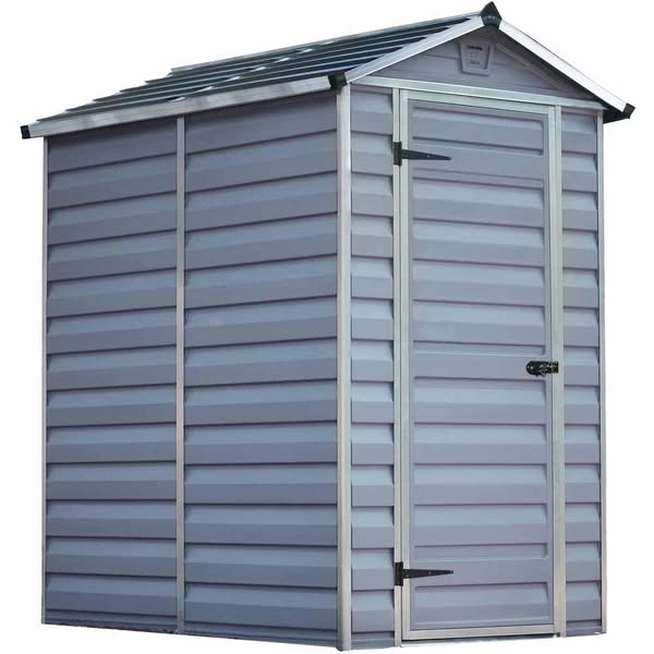 Palram 6 x 4ft Anthracite Skylight Plastic Garden Shed