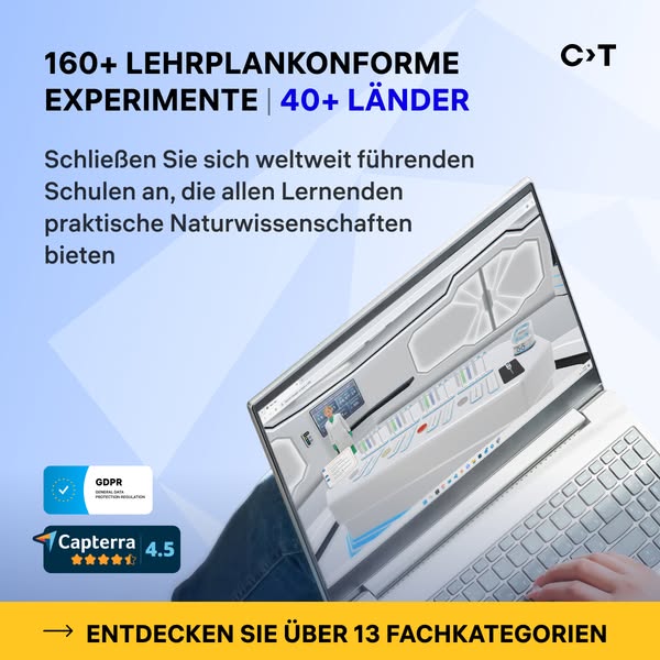 Labore für Biologie, Chemie und Physik – auf jedem Gerät.