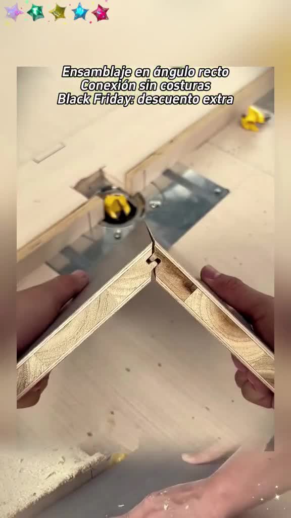 45° Lock Miter Router Bit Set