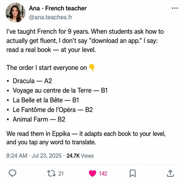 Learn French with Books