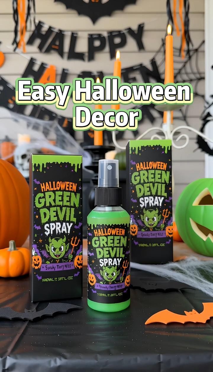Halloween Green Scene‑Setting Spray Fine Mist For Creepy Party Vibe