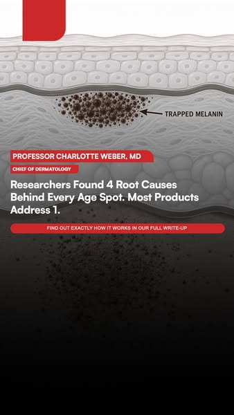 Researchers Found 4 Root Causes Behind Every Age Spot. Most Products Address 1.