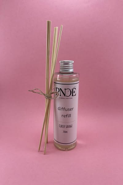 Pnoé 'Fill Me Up' Scent Diffuser Refill Bottle 200ml + Sticks