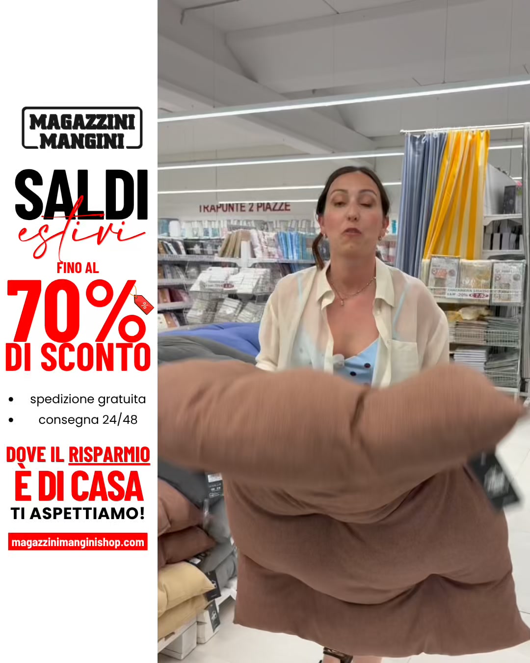 Saldi fino al 70% – Solo per pochi giorni!