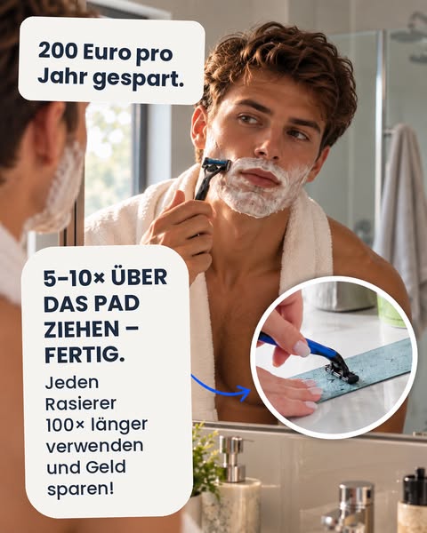 Klingenschärfer für jeden Rasierer