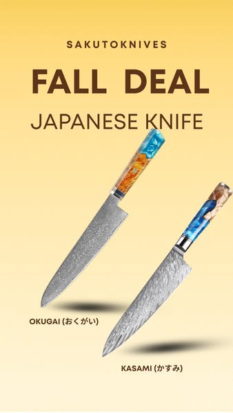 Ultra-Sharp Japanese Damascus Chef Knives On Sale