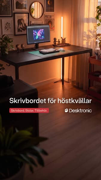 Mysig höst. Nytt skrivbord.