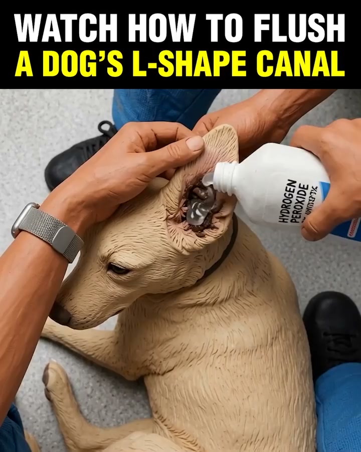 Do THIS to clean Gunky Dog Ears (Genius)