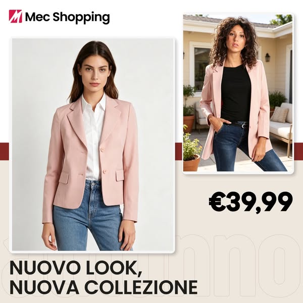 Radaus Blazer donna con bottone rosa taglia 48