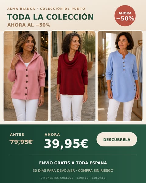 Toda la colección de punto al −50%