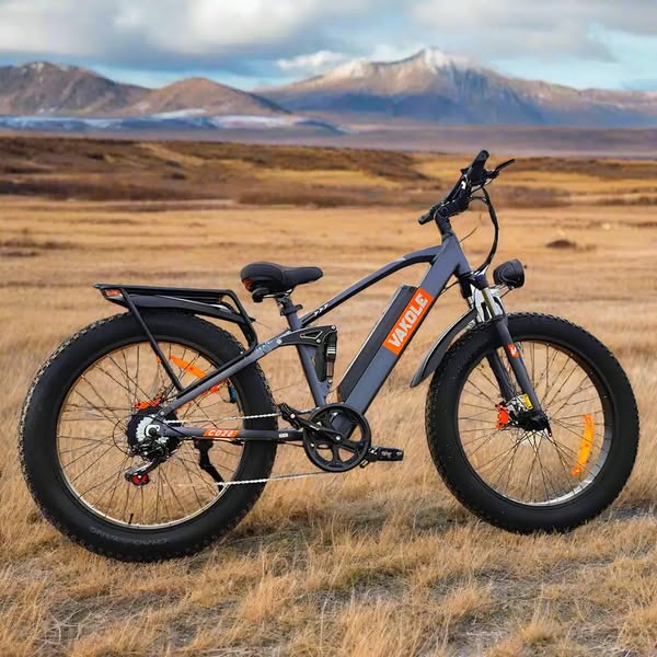 €1,099: Vakole CO26 26" Fat Bike 816Wh Full Suspension E-Mountain Bike