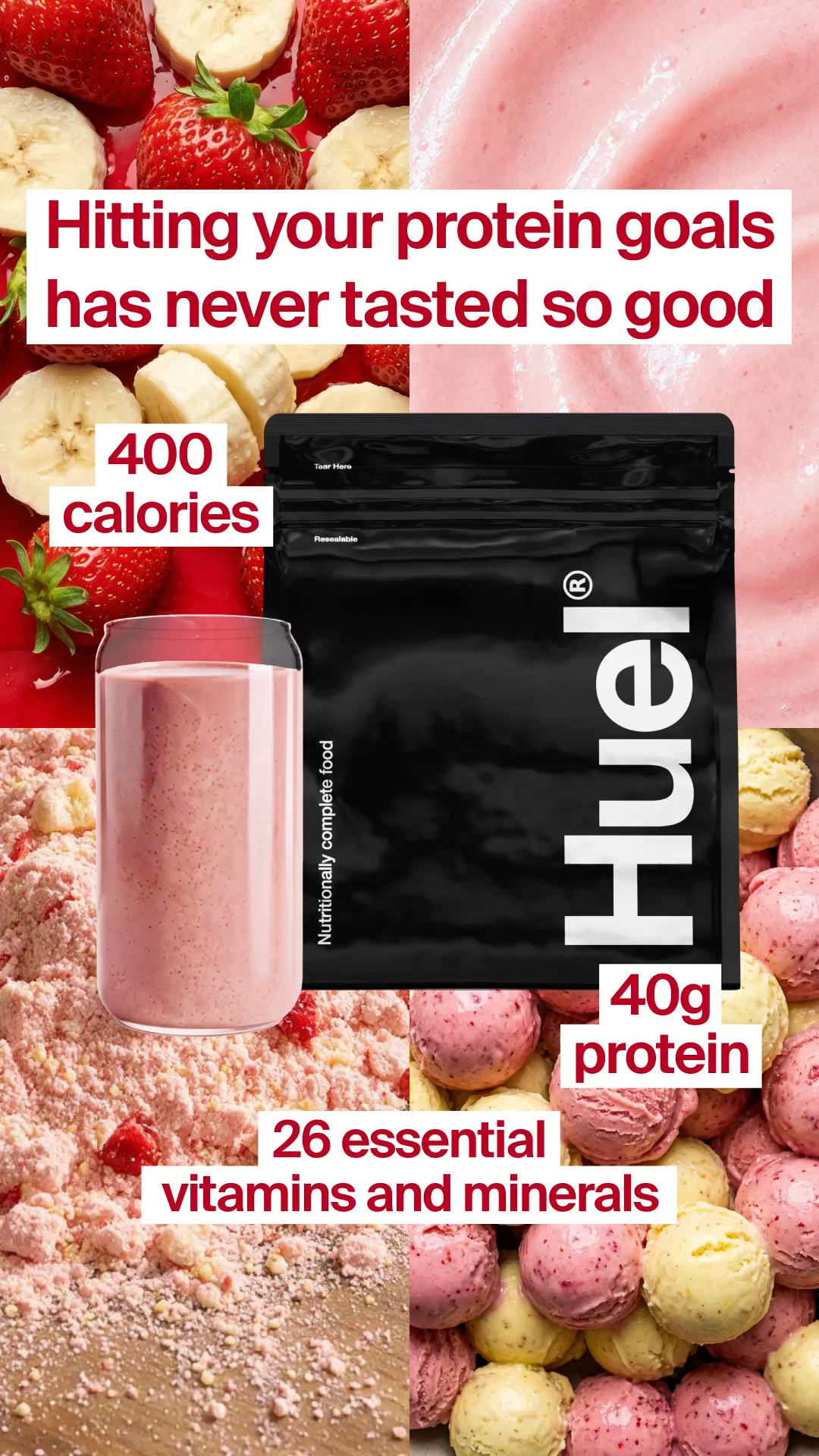 40g of protein. Ready in seconds.