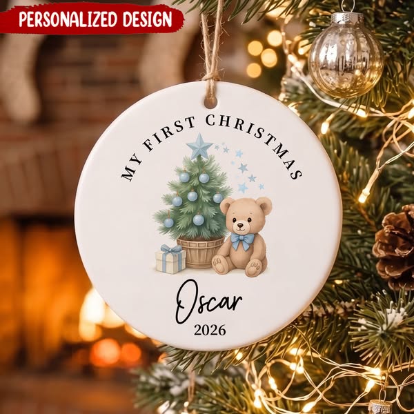 Personalized Baby's 1st Christmas Ornament