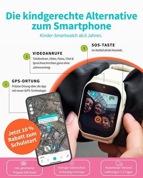 Smartwatch für Kinder ab 6 Jahren