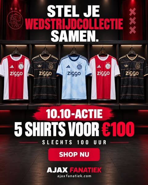 5 shirts voor € 100