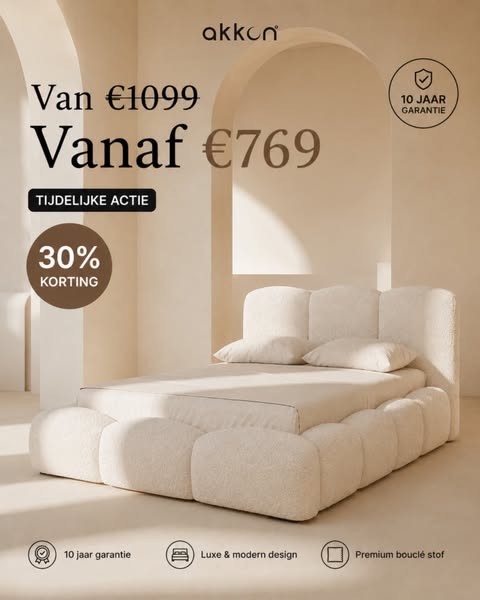Nu -30% op de complete beddencollectie
