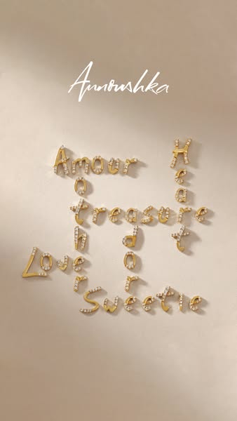 Love, in 18ct gold