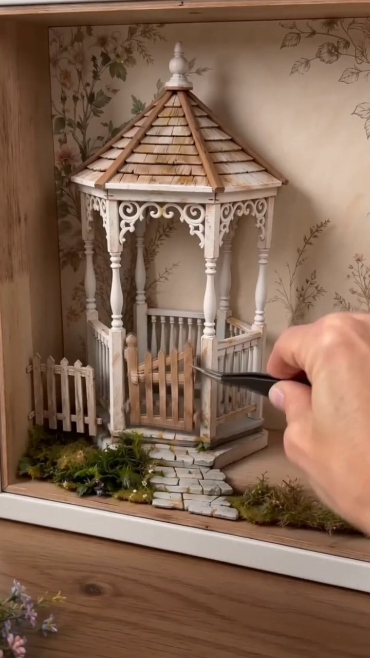 DIY 3D English Cottage Garden Shadow Box Kit