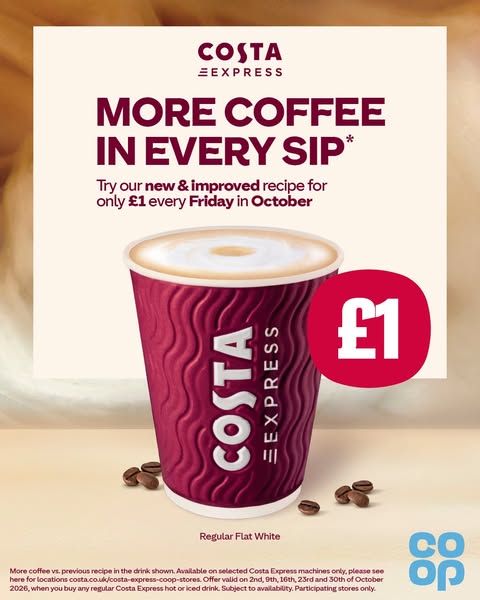 Available in-store at Co-op