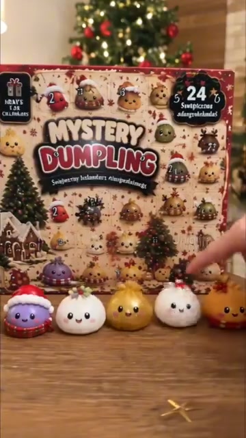 2026 Christmas Advent Calendar: Mini Dumpling Squishies, 24 Days of Squishy Stress Relief