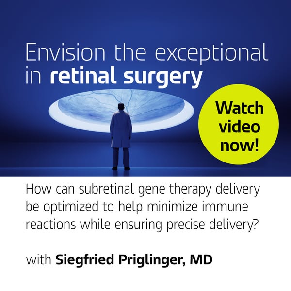 Subretinal gene-therapy injection: Where precision matters at every step.