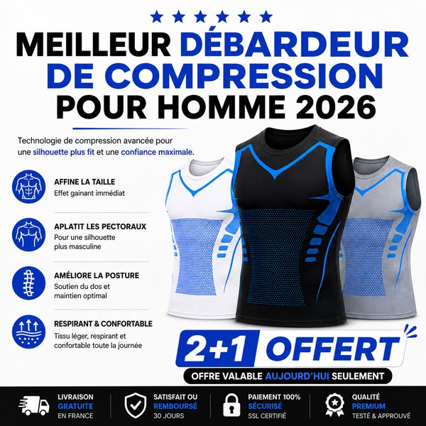 Velion Core™ — Débardeur de Compression Homme | Ventre Plat Immédiat