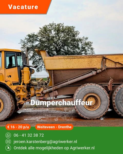 Dumperchauffeur | Agriwerker.nl