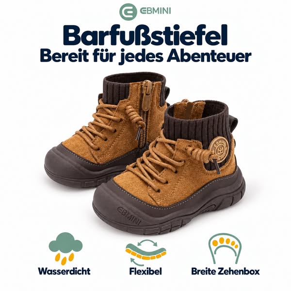 RUN Barfußstiefel Kinder ultraleicht vegan | EBMINI®