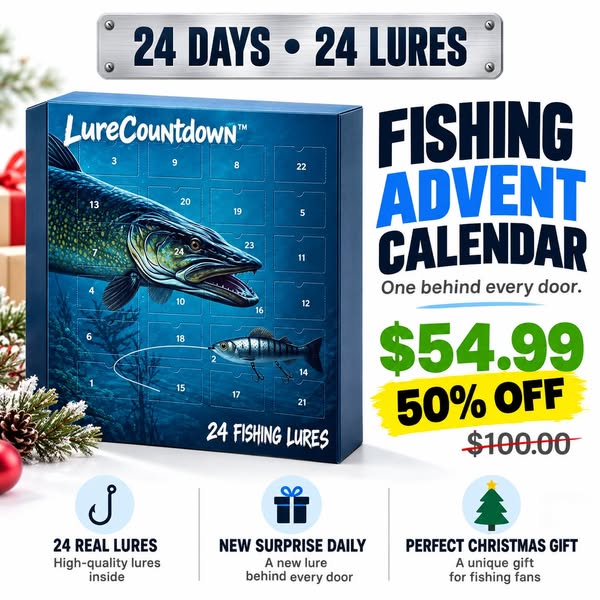 24 Real Fishing Lures Inside